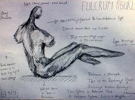 Sketch for
              Reclining Figure